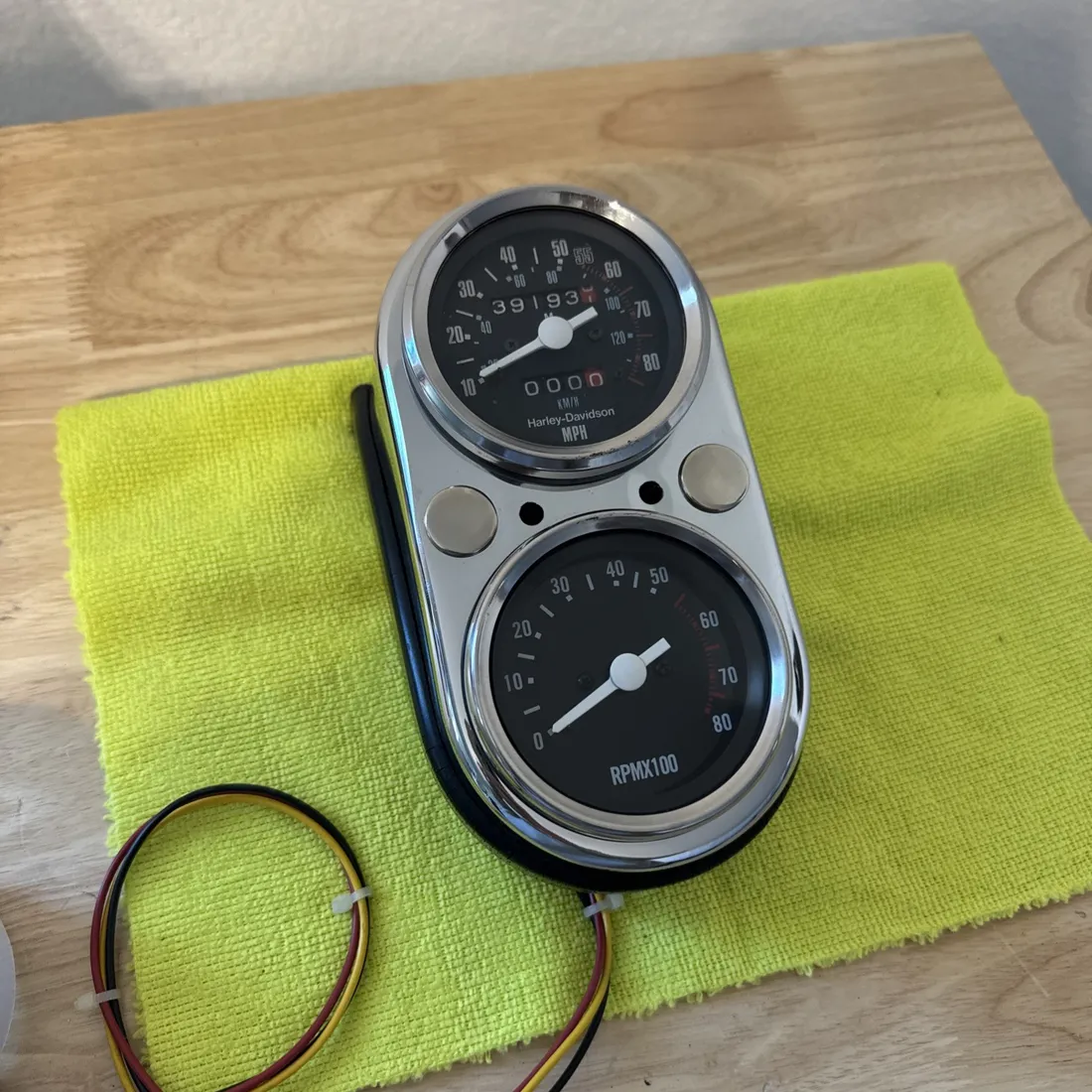 Harley FX 39k Miles Speedometer Speedo Tach Gauge Shovelhead FXEF Low Rider FXSB