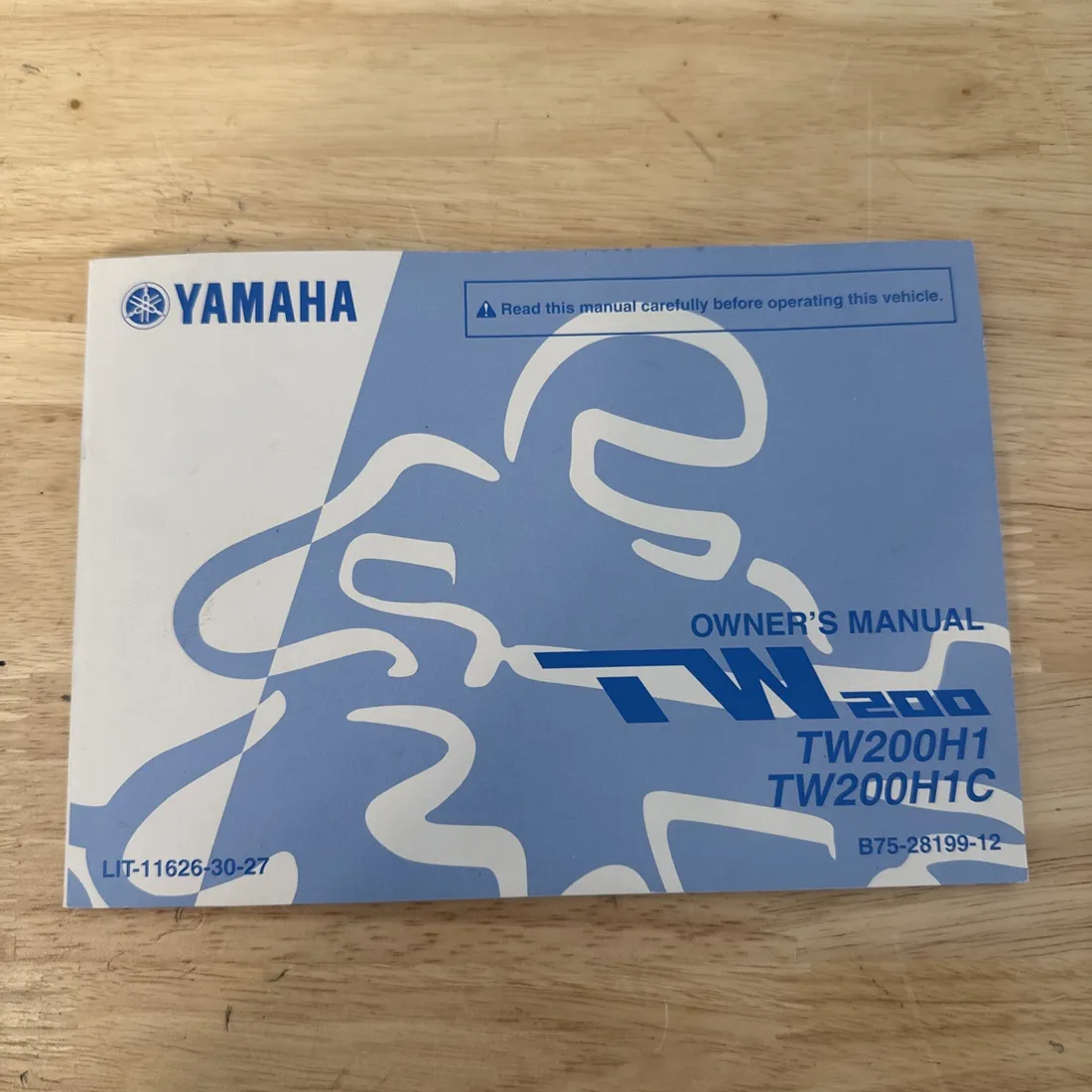 Yamaha Owners Manual Book 2016 TW200 & TW200H1C